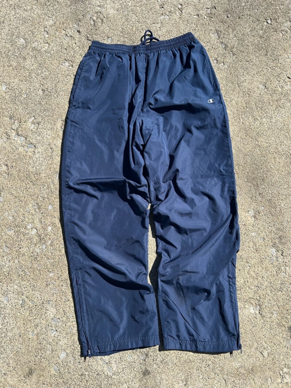 Vintage Y2K Champion Men's Navy baggy Track Pants